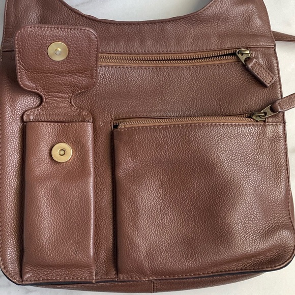 JP Ourse & Cie The Traveler Full Grain Leather Crossbody Messenger Bag - Picture 9 of 16